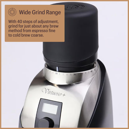 Baratza Virtuoso+ Coffee Grinder ZCG587BLK, Black