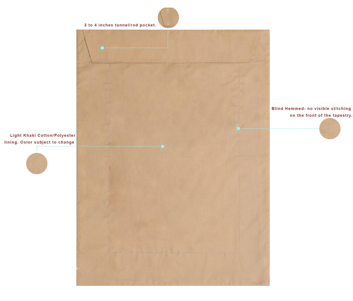 C Charlotte Home Furnishings Inc The Kitchen Maid Belgian Tapestry Wall Hanging | Viscose Cotton and Polyester Blend Wall Art | 32 in. x 26 in | Home Decor Accents