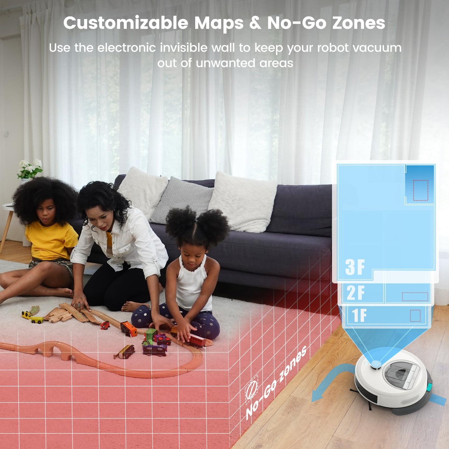 OKP Life K2 Robot Vacuum Cleaner 1800 mAh, Blue