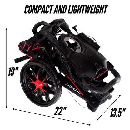 Bag Boy Nitron Golf Push Cart, Sand/Black
