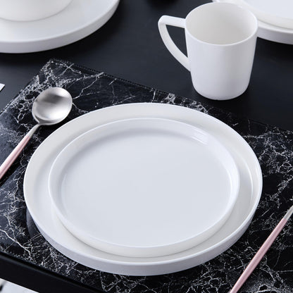 Stone Lain Madeline Formal Bone China Dinnerware Set 32 Piece Service for 8, White