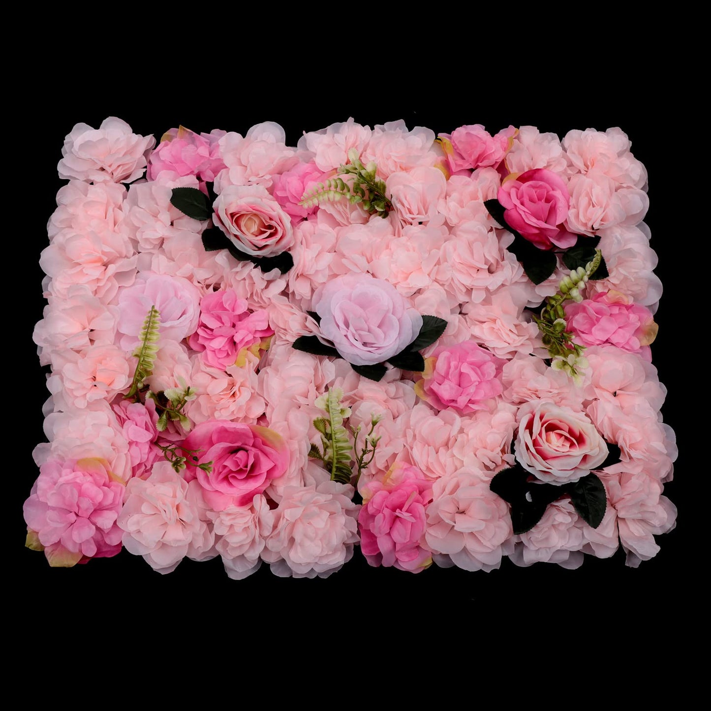12pcs Silk Flower Wall Panel 60x40cm - Perfect for Indoor/Outdoor Wedding, Party Decor, Floral Backdrop, Home, Garden Privacy Screen, Artificial Flower Mat Light Pink