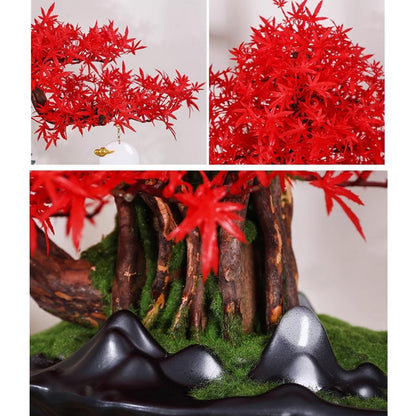 XJOYSL7921 Artificial Bonsai Simulation Tree Bonsai Hotel Living Room Desktop Ornaments Modeling High-end Luxury Fake Greenery Landscaping for Home Office