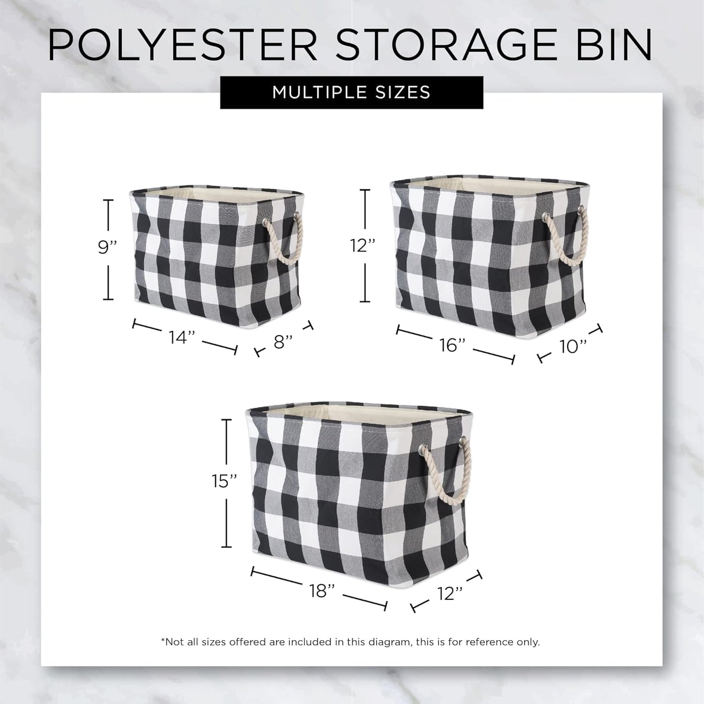DII Large Rectangle Collapsible Polyester Storage Bin, Aqua, Stained Glass