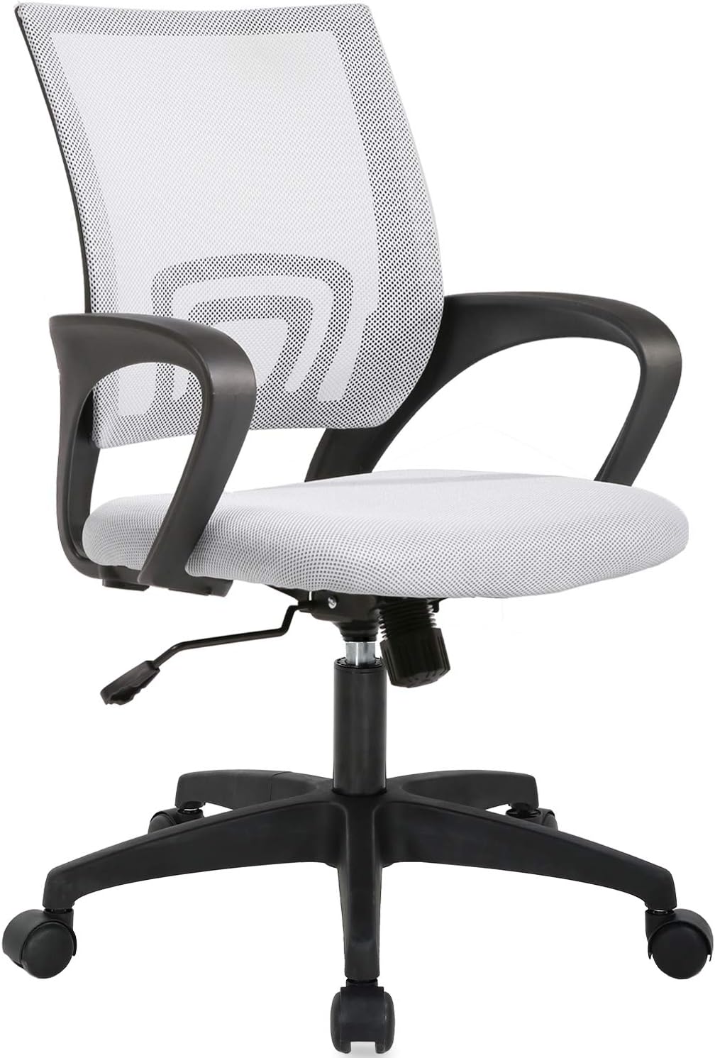 BestOffice | Ergonomic Office Chair | Mid-Back Swivel Desk Chair | Breathable Backrest & Lumbar Support | Adjustable
