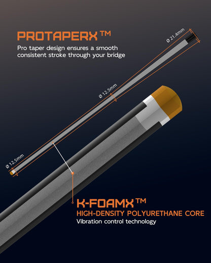 KONLLEN 2.0 Pool Cue Complete Set | Carbon Fiber Pool Cue with Professional Taper | Low Deflection Shaft for Adults & League Players