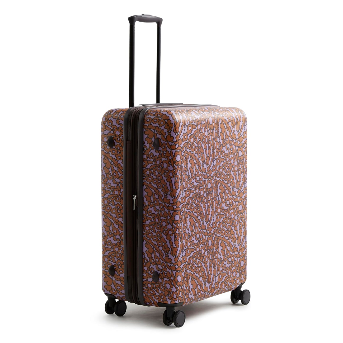 Vera Bradley Women's Hardside Luggage 26 Inch Adair Spinner, Tiny Garden Lavender Frost, One Size