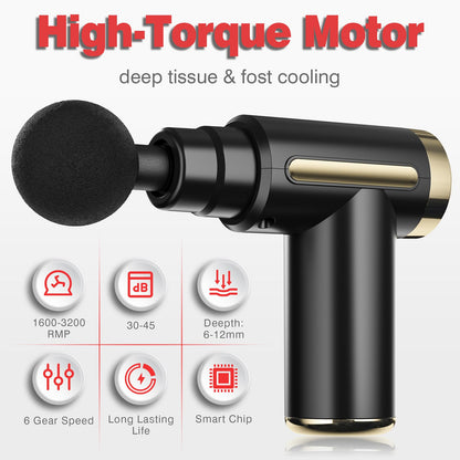 Massage Gun Deep Tissue, Back Massage for Athletes for Pain Relief, Percussion Massager Device with Silent Brushless Motor, Relax Gift for Mothers Day and Fathers Gifts（M891）