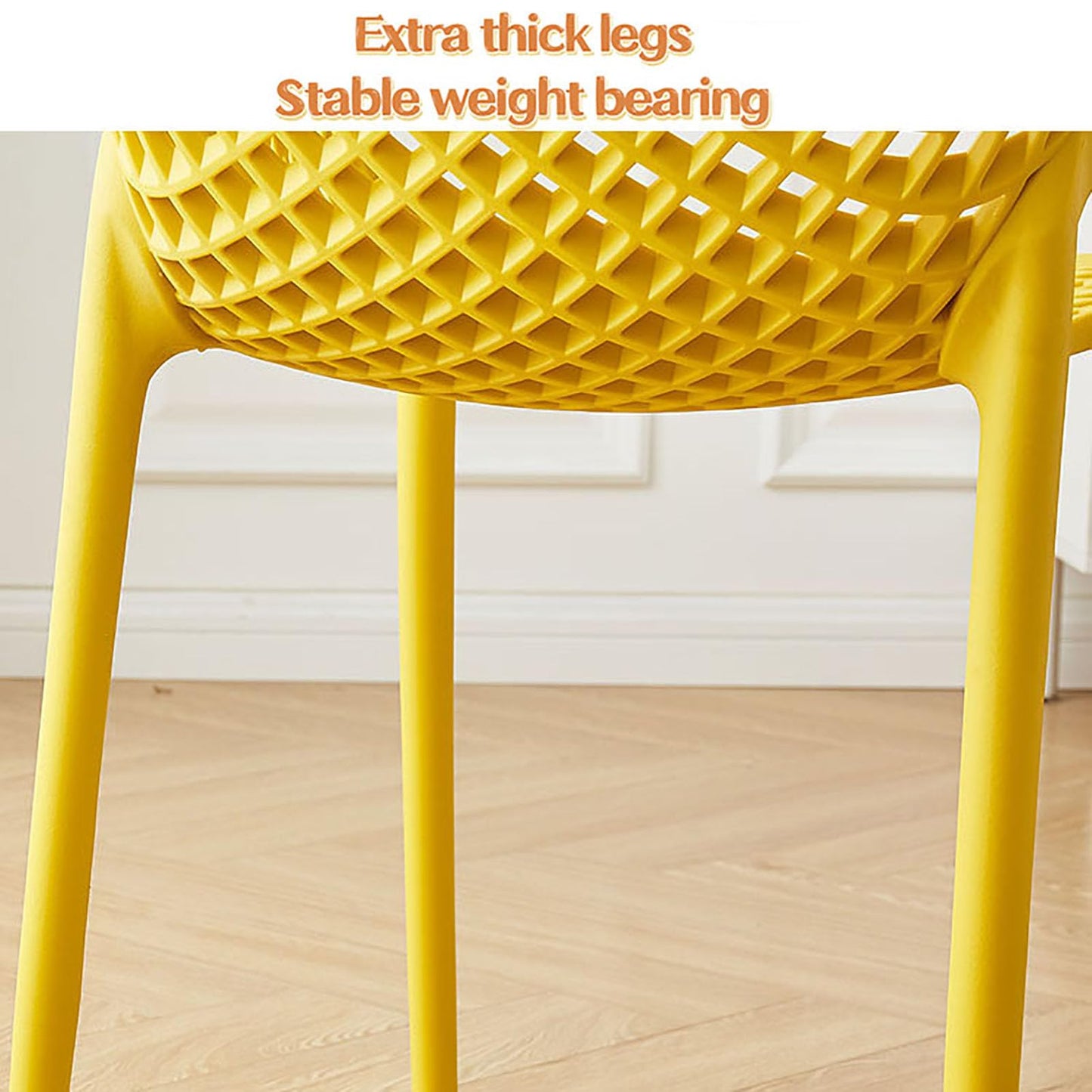 BK&MF Portable Indoor Stackable Dining Chairs Set of 4,Plastic Kitchen Chairs Lightweight Commercial Event Chair Oversize for Wedding Party Picnic,D,53x82cm(21x32inch)
