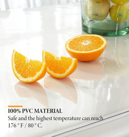 Deep Dream 1.5mm Thick 54 Inches Clear Round Table Protector, Round Table Cover, Tablecloth Protector, Table Protector for Dining Room Table & Office