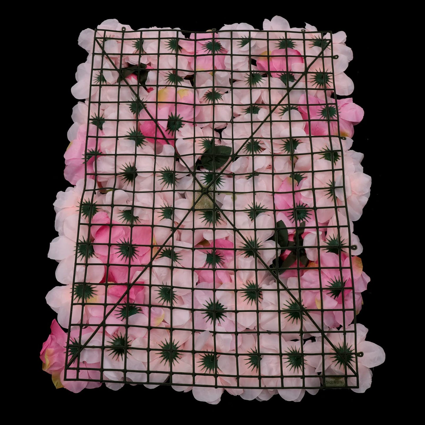 12pcs Silk Flower Wall Panel 60x40cm - Perfect for Indoor/Outdoor Wedding, Party Decor, Floral Backdrop, Home, Garden Privacy Screen, Artificial Flower Mat Light Pink