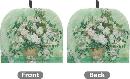 Van Gogh White Rose Tea Cozy: Large Insulated Tea Cosy, Portable Kettle Dust Cover, Easy to Clean for Tea Party