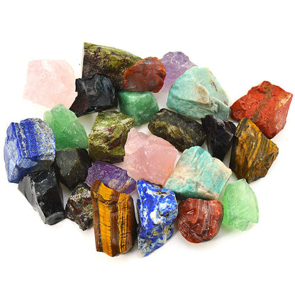 UU UNIHOM 3 lbs Bulk Rough Madagascar Stones Mix Large 1" Natural Raw Stones Crystal for Tumbling, Cabbing, Fountain Rocks, Decoration,Polishing, Wire Wrapping, Wicca Reiki Crystal Healing