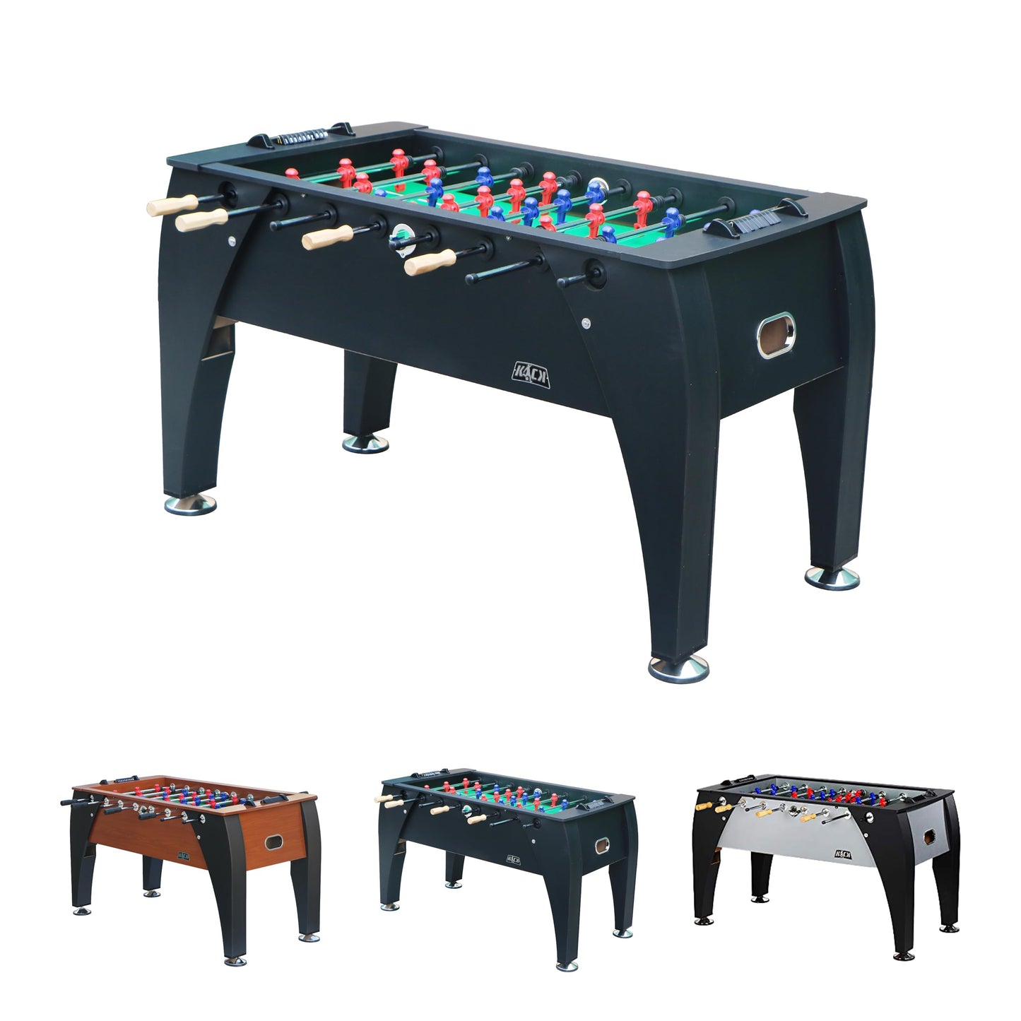 KICK Legend 55" Foosball Table (Black) – Professional Full-Size Indoor Game Table