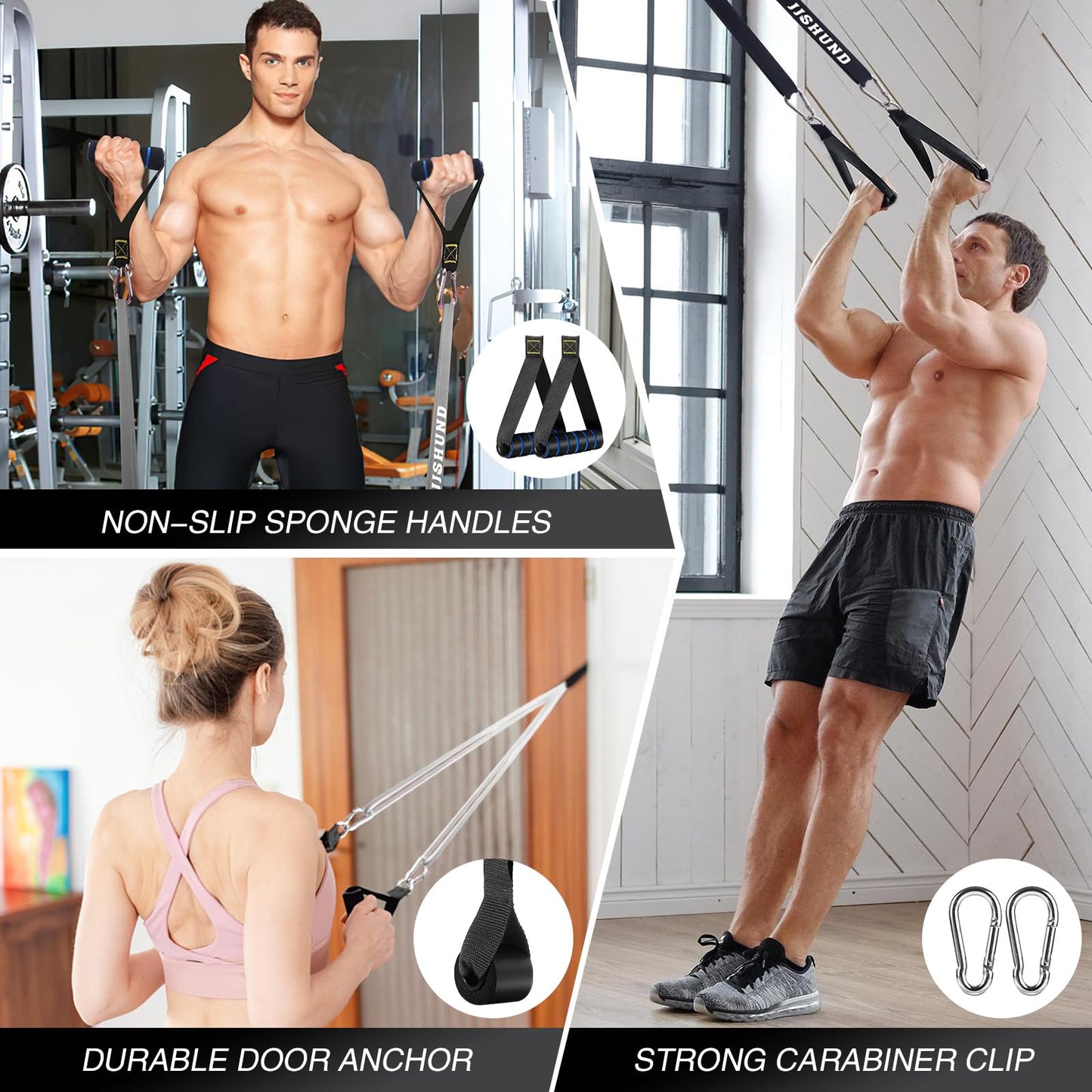 Resistance Bands Set, Pull Up Assistance Bands Pull Up Bands Exercise Bands for Men Women, Workout Bands for Working Out, Muscle Strength Training, Body Stretching