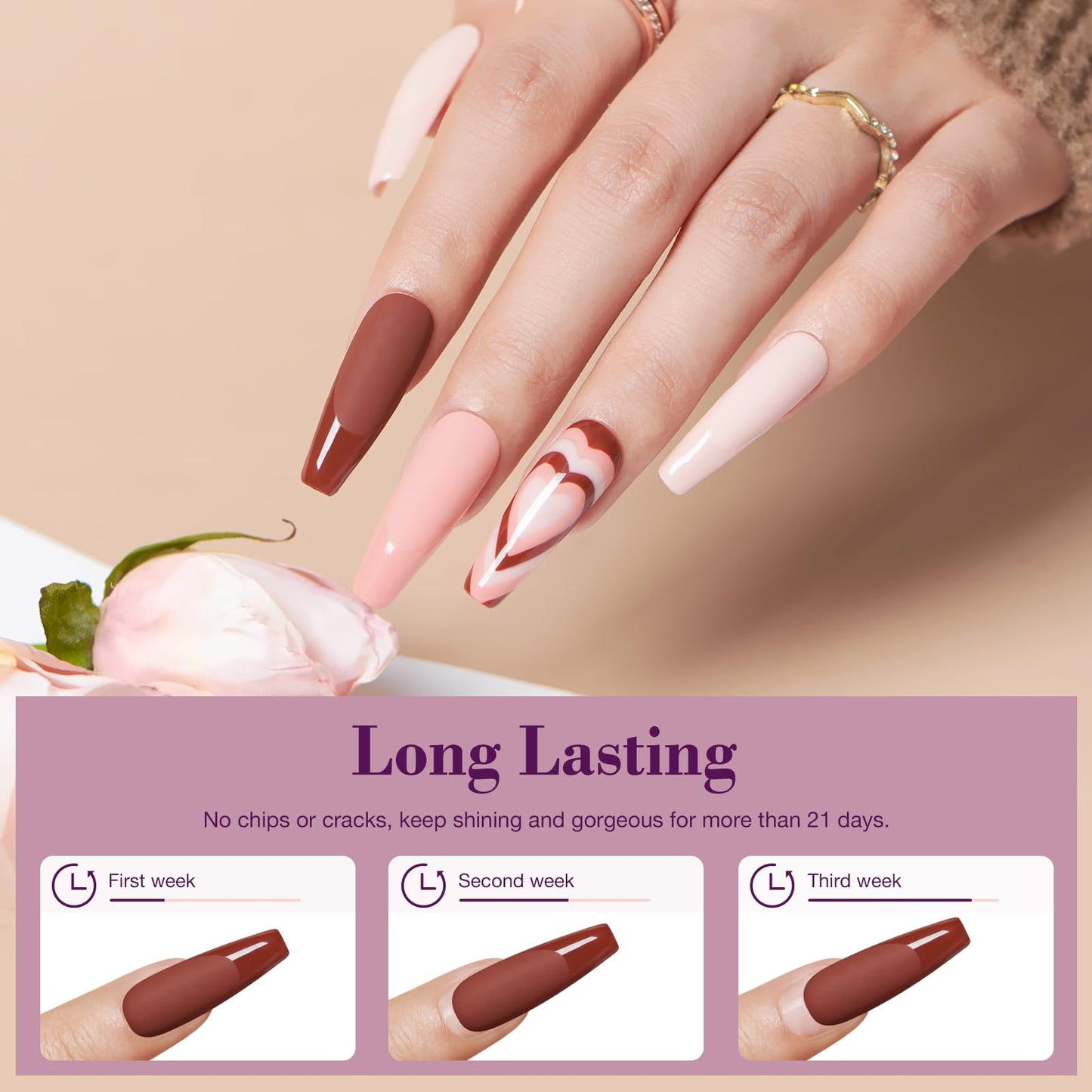 AZUREBEAUTY 31 Pcs Dip Powder Nail Kit 20 Colors Glitter Nude Brown Pink White Gray Dip Powder Liquid Set with Top/Base Coat Activator for French Nails Art Manicure DIY Salon Women Valentine's Gift
