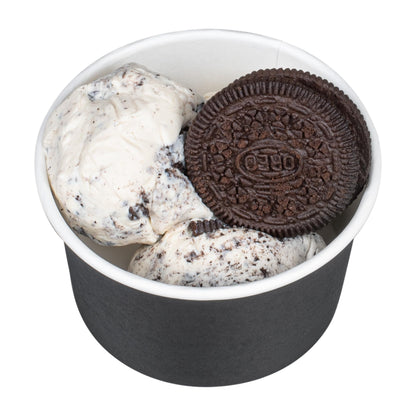 Coppetta 5-Ounce Dessert Cups, 200 Disposable Ice Cream Cups - Lids Sold Separately, Sturdy, Black Paper Frozen Yogurt Bowls, For Hot And Cold Foods, Perfect For Gelato Or Mousse - Restaurantware