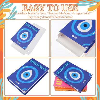 Set 3 Tatuo of Preppy Decorative Fake Books Funky Aesthetic Room Decor Coffee Table Faux Books Decor for Decoration
