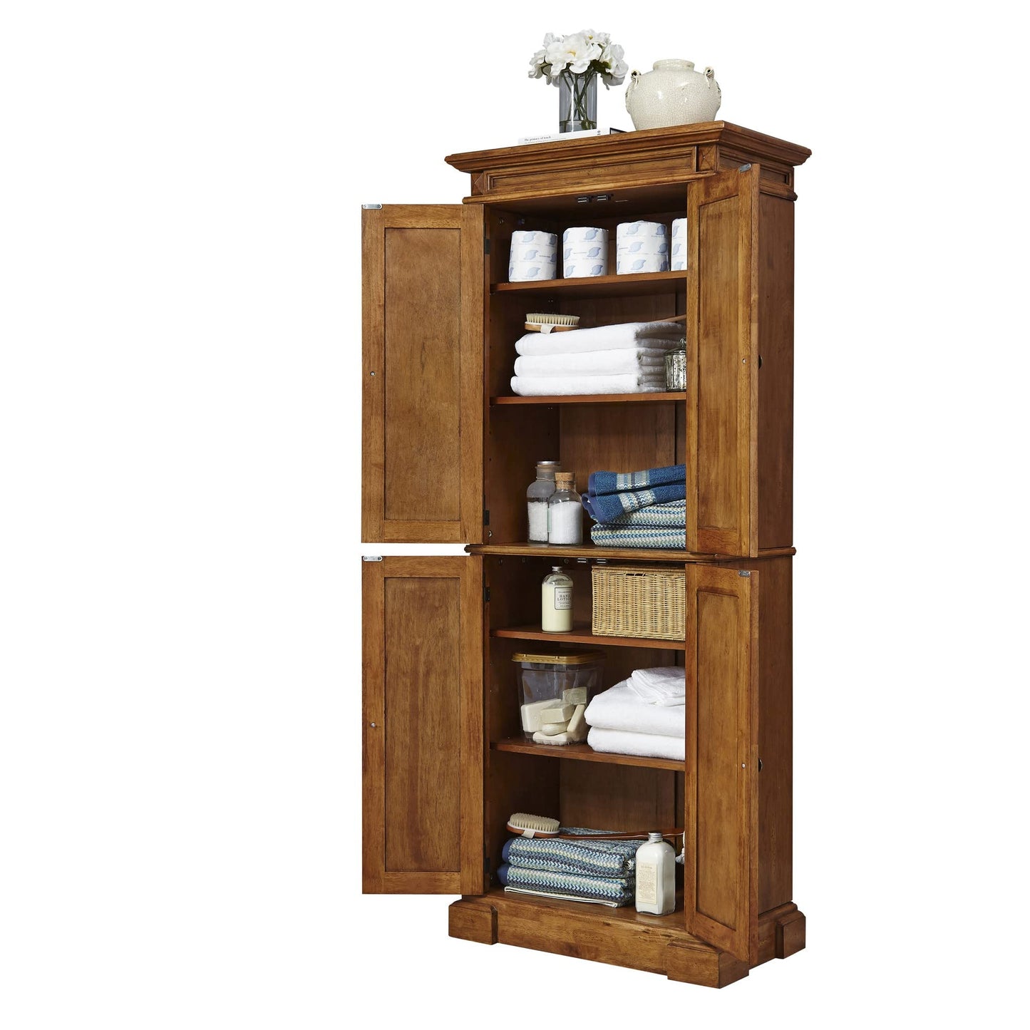 Homestyles Americana Distressed Oak Pantry, 72"H