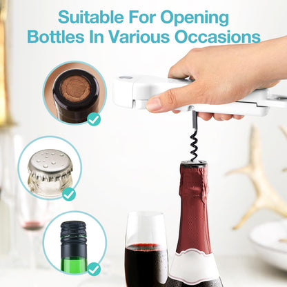 Banyaa 7-in-1 Jar Opener for Seniors – Magnetic adjustable Jar Opener & Bottle Opener for Arthritis, Weak Hands, Easy-Grip Kitchen Lid Opener Gadgets (Off-White)