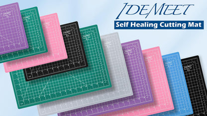 Density-upgraded 24" x 36" Large Self Healing Sewing Mat, Idemeet Rotary Cutting Mat 5-Ply Cut Board for Crafts Hobby Project, Scale Size 24" x 36", A1, Green