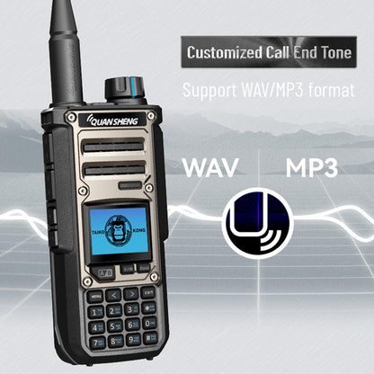 Quansheng TK11(8) Dual Band Ham Radio - High Power Walkie Talkie with NOAA Weather Alert, Air Band, Dual PTT, Type-C Charging & 999 Channels for Outdoor, Emergency, AM FM CW SSB