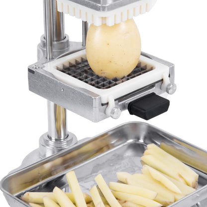 Rismanor Multifunctional Manual Vegetable slicer Citrus Squeezer Juicer Machine AIO Stainless Steel French Fry Cutter Potato Slicer (Sliver, Squeezer & 1/2 3/8 1/4 Blade)