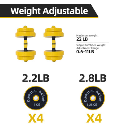 Nice C Weights, Dumbbell Set, Kettlebells, Adjustable Dumbbells, Barbell Weight Set, 20-40-50-70LB 3-in-1 set, Non-Slip, All-purpose