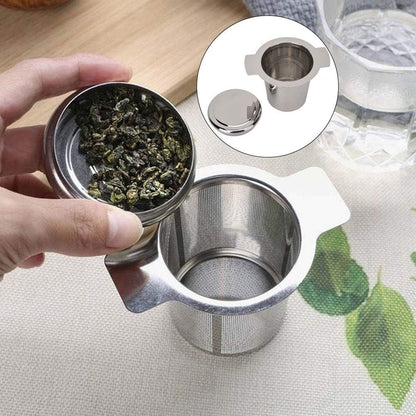 Tea Infuser Mesh Strainer, Extra Fine Stainless Steel with Double Handles for Steeping Loose Leaf Tea and Coffee