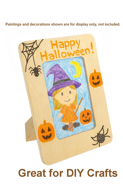 LWR CRAFTS Wooden DIY Photo Frame 4" x 6" Pack of 2