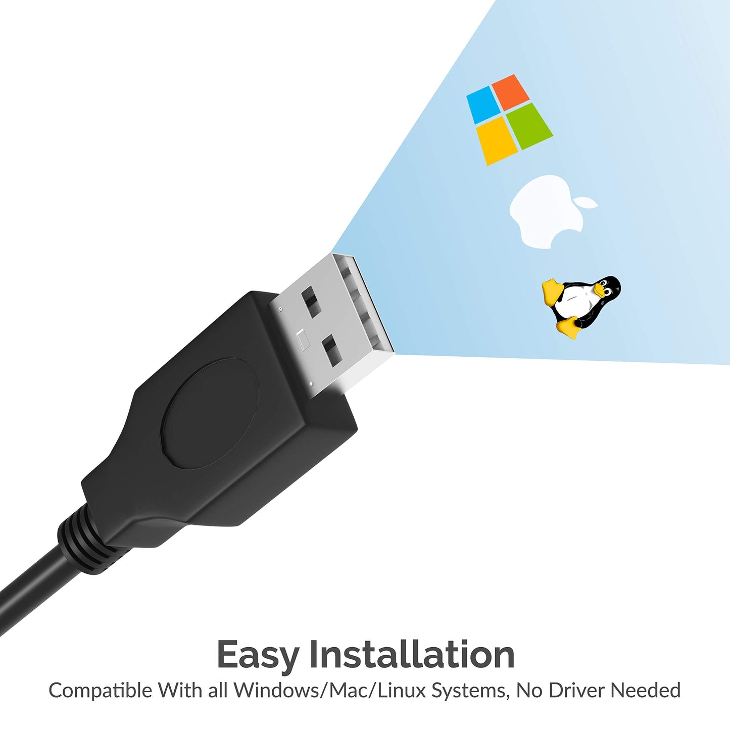 SABRENT USB 2.0 to DB25 IEEE 1284 Parallel Printer Cable Adapter [HEXNUT Connectors] (CB-1284)