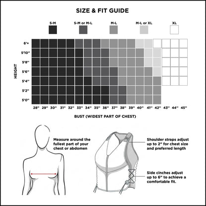 OMORPHO Women's G-Vest, 6 lb (up to 12 lb with addition of G-Pack), weighted vest for women, low-profile, fully adjustable, comfort fit. Great for walking, hiking, running and training. (Black, S-M)