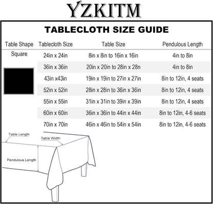 24 24 Inch Small Square Solid Grey End Table Cloth Washable Heavy Weight Wrinkle Resistant Tablecloth Soft Farmhouse