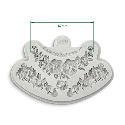 Katy Sue Floral Swag & Drop Silicone Mold For Cake, Cookie Decorating, & Craft. Use With Fondant, Gum Paste, Sugar Paste, & Air Dry Clay from Designs Fondant Molds