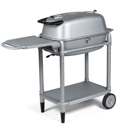 PK Grills PK300-SCX Portable Charcoal Grill and Smoker, Aluminum Outdoor BBQ Grill, Portable Grill for Camping, Backyard Grilling, Park, Tailgating, Silver