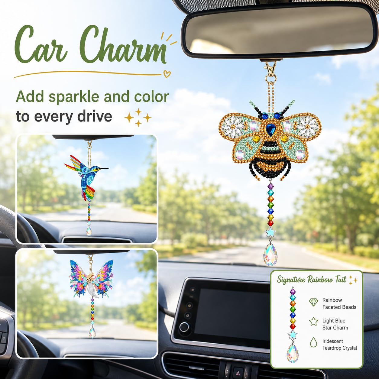 GOOTXUSK Art and Crafts for Kids Girls Ages 8-12, 8 9 10 11 12 Year Old Girl Birthday Gifts,Gem Art Diamond Painting Kits for Kids 8-12,Teenager Girl Gift Ideas,DIY Activities Window Suncatcher