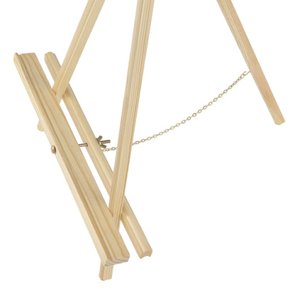 Creative Mark Thrifty Wood Tripod Display Easel Stand for Painting Pack of 12 - Durable Light Weight and Foldable, Perfect Drawing and Painting - White Finish - Ideal for Artist