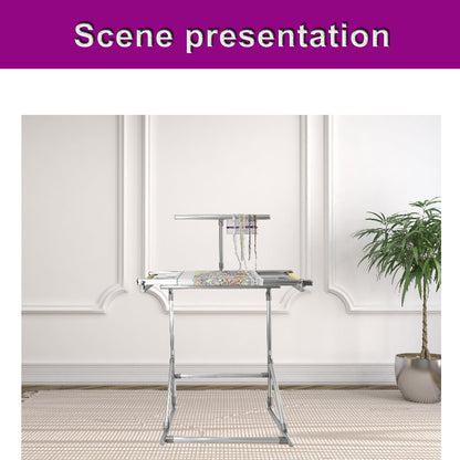 Embroidery Frame,,Embroidery Stand Cross Stitch Embroidery Stand Needlework Floor-Standing Adjustable Aluminum MaterialSuitable for Manual and Sewing