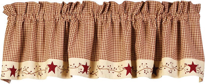 Stars And Berries Country Valance
