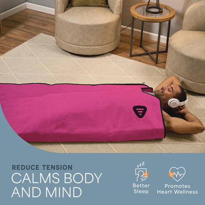 LifePro RejuvaWrap Infrared Sauna Blanket — Portable Sauna Bag with 9 Temp Levels Low EMF Far Infrared Heating — At Home Full Body Rejuvenation & Relaxation