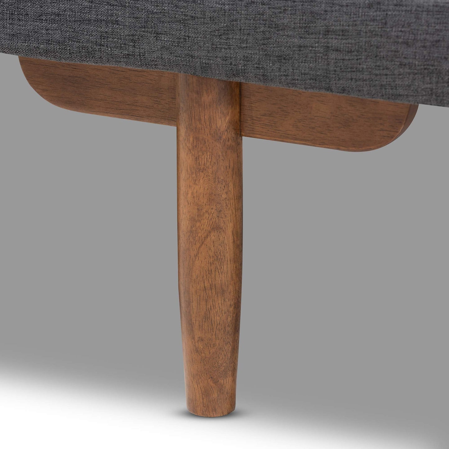 Baxton Studio Daybed, Single, Grey/Walnut
