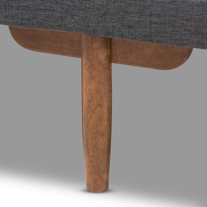 Baxton Studio Daybed, Single, Grey/Walnut