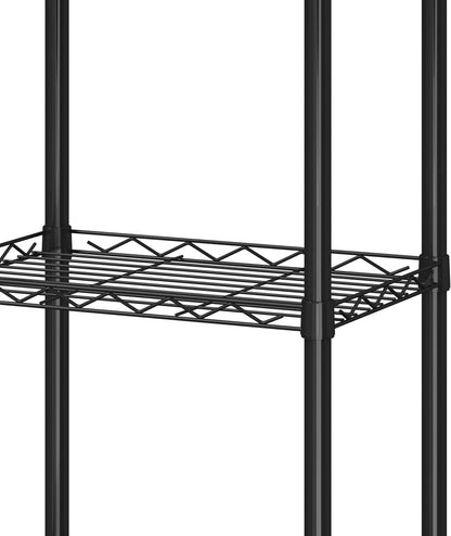 5-Wire 16.5" 11.4" 47" HOMEFORT Storage Shelves, Shelving, Metal Shelving Unit,Small Wire Shlving Rack for Kitchen
