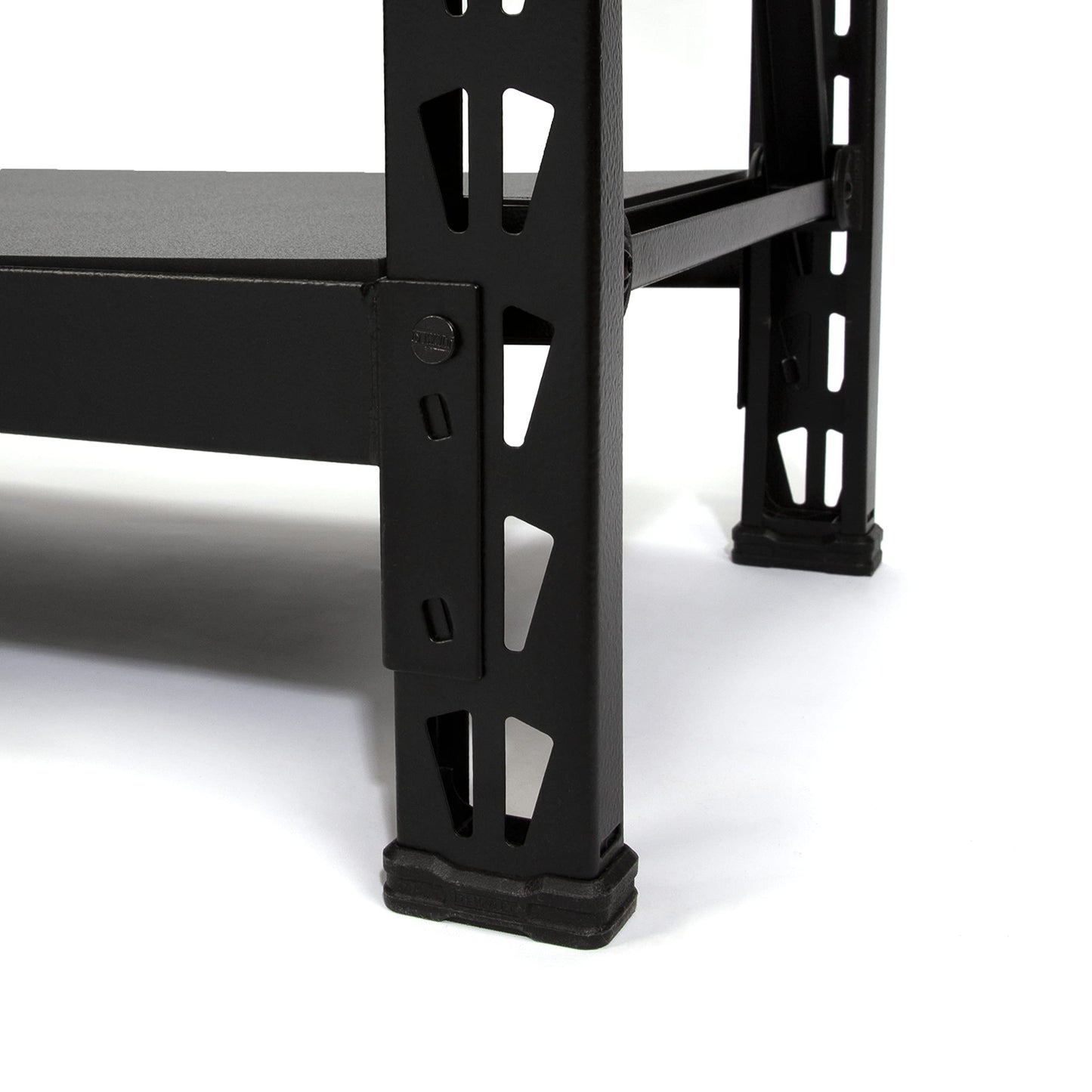 DEWALT 41658 DXST4500BLK 3-Shelf Industrial Storage Rack with Laminate Deck - 50”W x 18”D x 48”H, Black