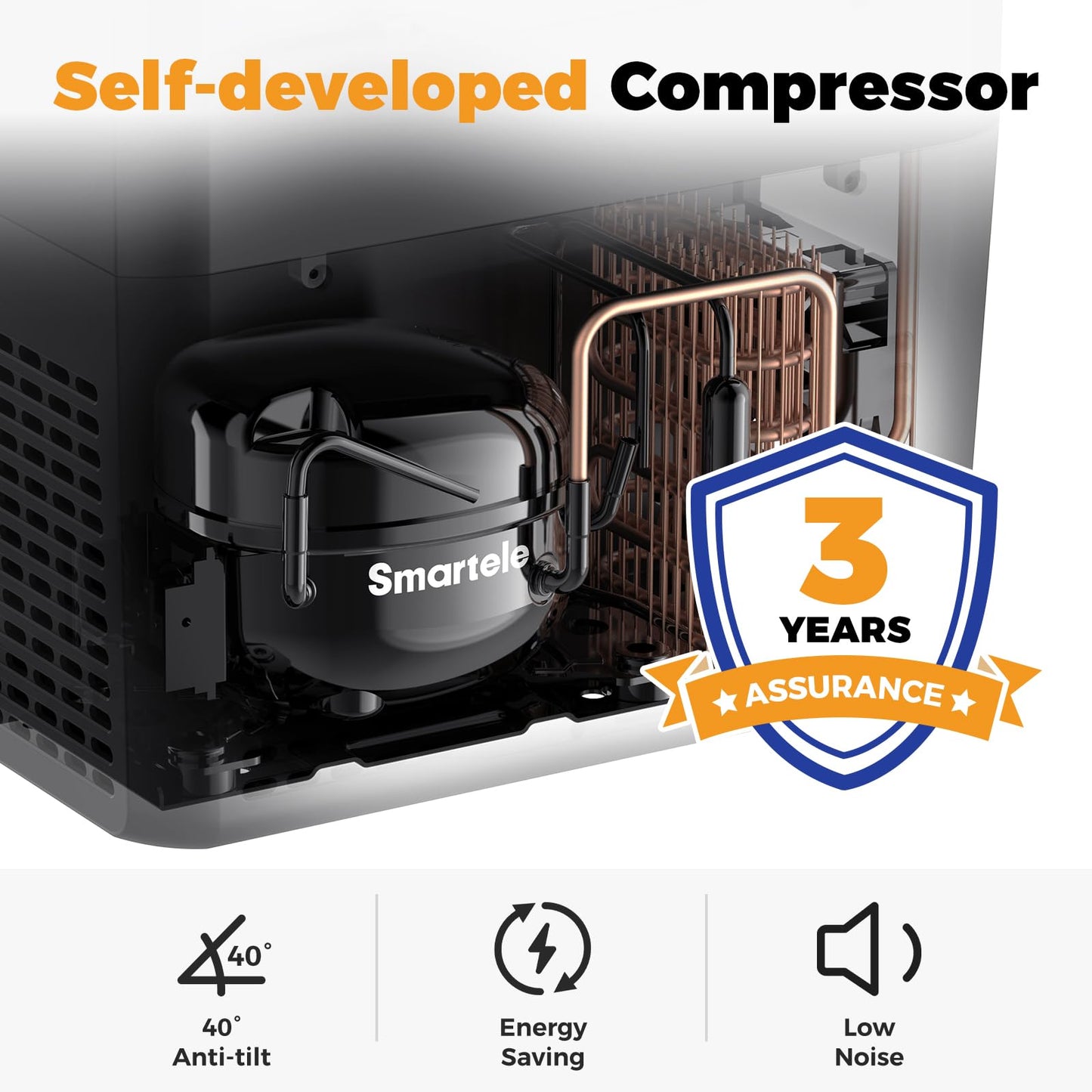 Setpower 12V Refrigerator 21 Quart Portable Freezer 50 Hours Keep Cool,Electric Cooler for Vehicles Car Refrigerator for Car Camping Truck Van RV SUV Road Trip Travel (3-year warranty)