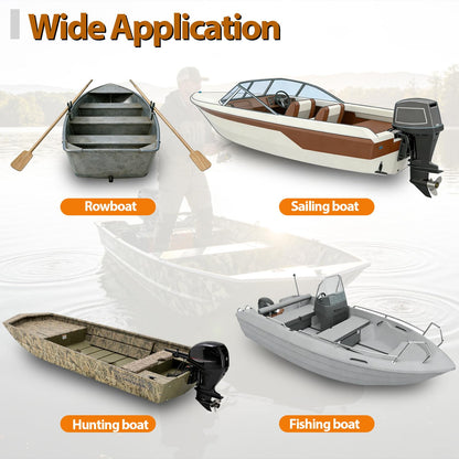 Oxphanor Boat Float Pods Pair Fits 17‘ - 18’ Boats, Portable Buoyancy Pods for Pontoon, Jon & Fishing Boats, Easy Install, UV Resistant