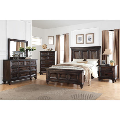 New Classic Furniture Sevilla Wood 2-Drawer Nightstand, Walnut