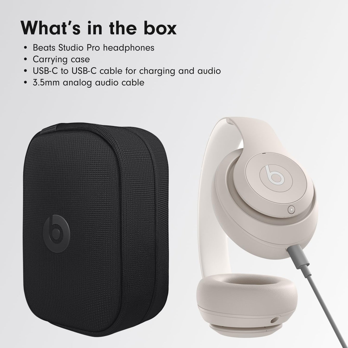 Beats Studio Pro with AppleCare+ for Headphones (2 Years) - Sandstone