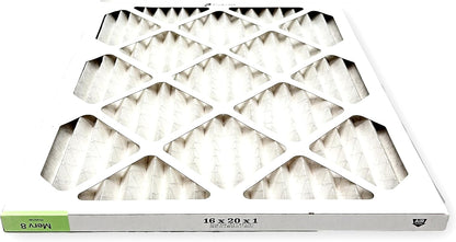 Proairtek AF16201M08SWH Model 16x20x1 Pack of 4 Air Filters, MERV 8 for Clean, Crisp Air in Your Home