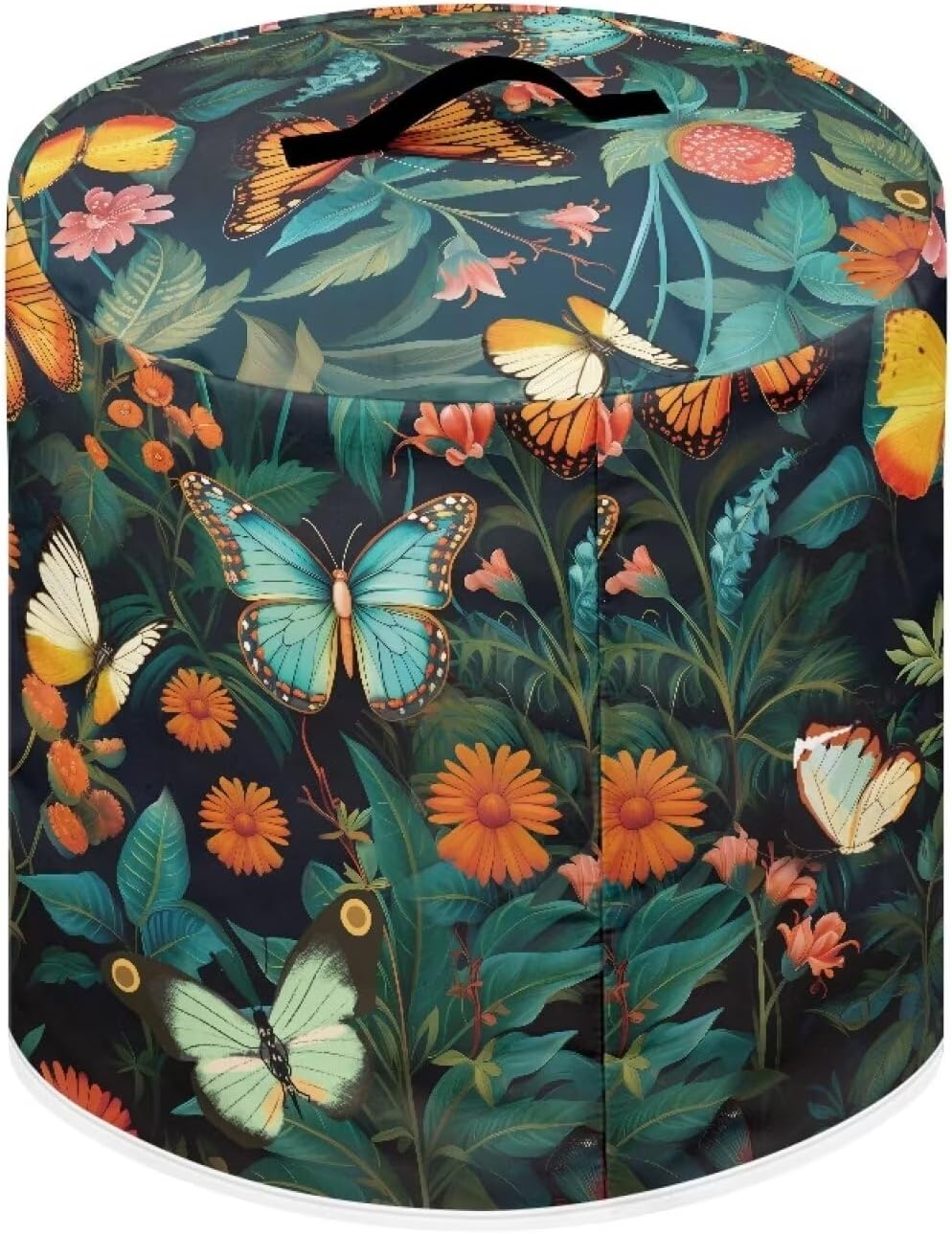 Colorful Butterfly Grass Pressure Cooker Cover, Dust-Proof Kitchen Appliance Cover for 3 Quart Instant Pot